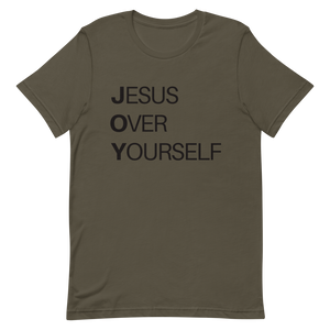 Jesus Over Yourself® Classic Tee (with black on black option)