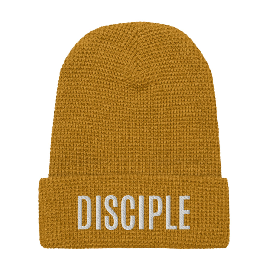 Disciple Waffle beanie - White Embroidery
